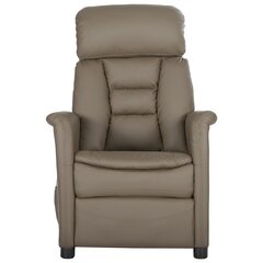 Atgāžamais masāžas krēsls vidaXL, pelēks цена и информация | Кресла в гостиную | 220.lv