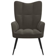 Тканевый диван, 117 х 55,5 х 77 см, темно-серый цена и информация | Кресла для отдыха | 220.lv