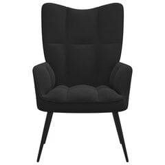 Кресло, черная бархатная отделка, черная древесина цена и информация | Кресла в гостиную | 220.lv