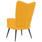 Atpūtas krēsls vidaXL, sinepju dzeltens cena un informācija | Atpūtas krēsli | 220.lv