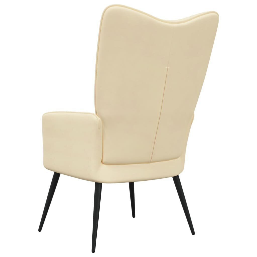 Atpūtas krēsls vidaXL, krēmīgi balts цена и информация | Atpūtas krēsli | 220.lv