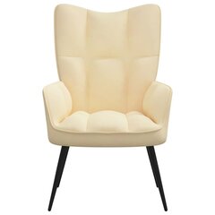Atpūtas krēsls vidaXL, krēmīgi balts цена и информация | Кресла в гостиную | 220.lv