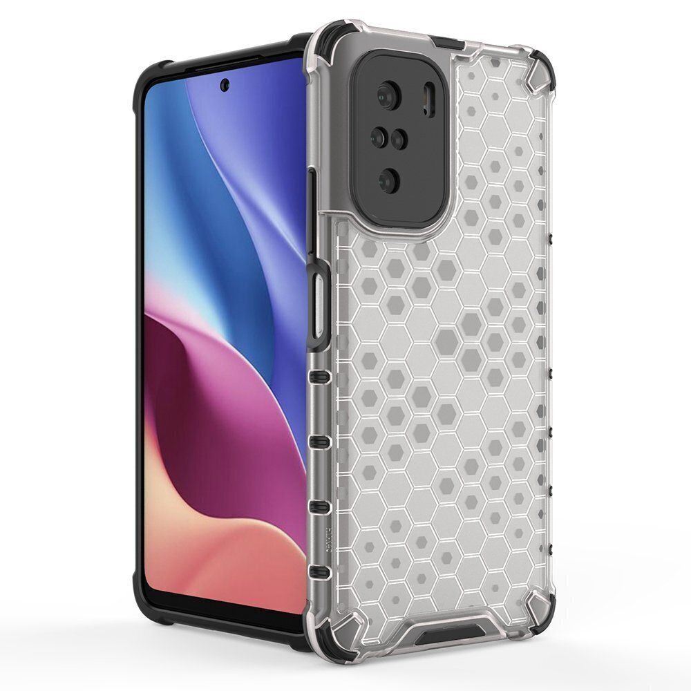 Telefona vāciņš Honeycomb armor Xiaomi Redmi K40 Pro+ / K40 Pro / K40 / Poco F3, caurspīdīgs cena un informācija | Telefonu vāciņi, maciņi | 220.lv