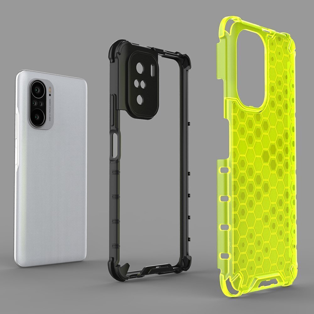 Telefona vāciņš Honeycomb armor Xiaomi Redmi K40 Pro+ / K40 Pro / K40 / Poco F3, caurspīdīgs цена и информация | Telefonu vāciņi, maciņi | 220.lv