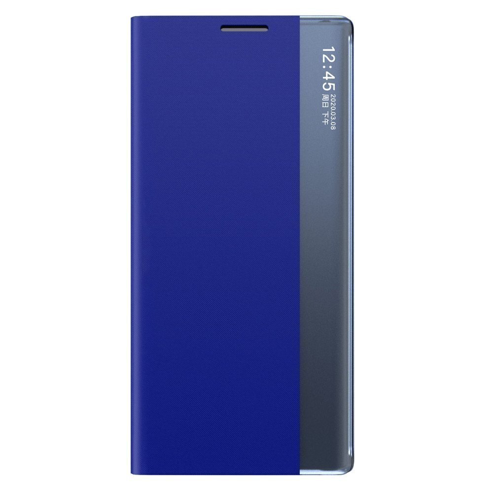 Telefona vāciņš Sleep Bookcase Type ar viedo logu priekš Xiaomi Redmi K40 Pro+ / K40 Pro / K40 / Poco F3, zils cena un informācija | Telefonu vāciņi, maciņi | 220.lv