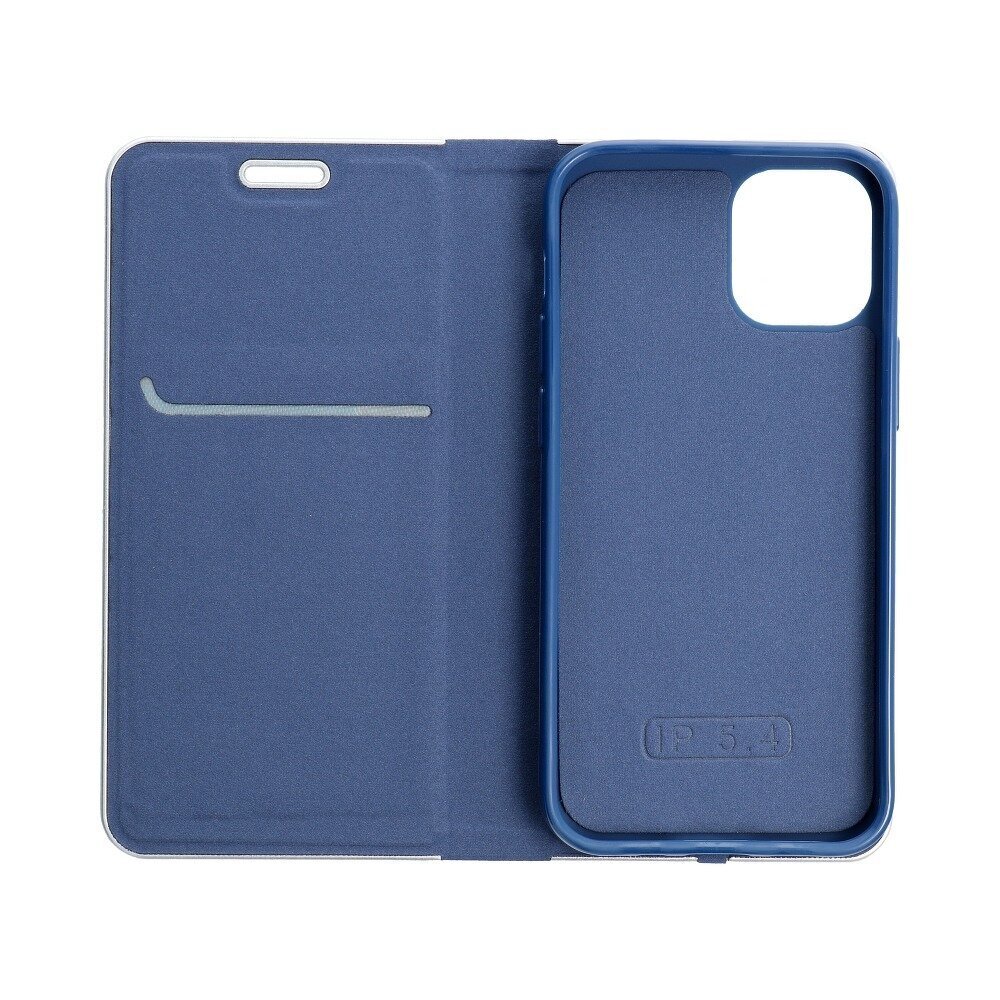 Samsung Galaxy S10 maciņš Luna Book Carbon, zils cena un informācija | Telefonu vāciņi, maciņi | 220.lv