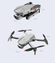 Дрон K80Air 2S GPS Drone 5G 4K WIFI Professional EIS HD, двойная камера, 3 батареи цена и информация | Дроны | 220.lv