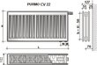 Radiators Purmo VKO-22 600x1000 цена и информация | Apkures radiatori | 220.lv