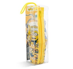 Ceļojumu komplekts bērniem Dr. White Minions: zobu pasta, 75 ml + zobu birste, 1 gab. + glāze, 1 gab. + kosmētikas somiņa, 1 gab. cena un informācija | Zobu pastas, birstes | 220.lv