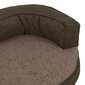 vidaXL ergonomiska suņu gulta, brūna, 75x53 cm cena un informācija | Suņu gultas, spilveni, būdas | 220.lv