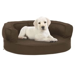 Ergonomiska suņu gulta, 60x42 cm, brūna cena un informācija | Suņu gultas, spilveni, būdas | 220.lv