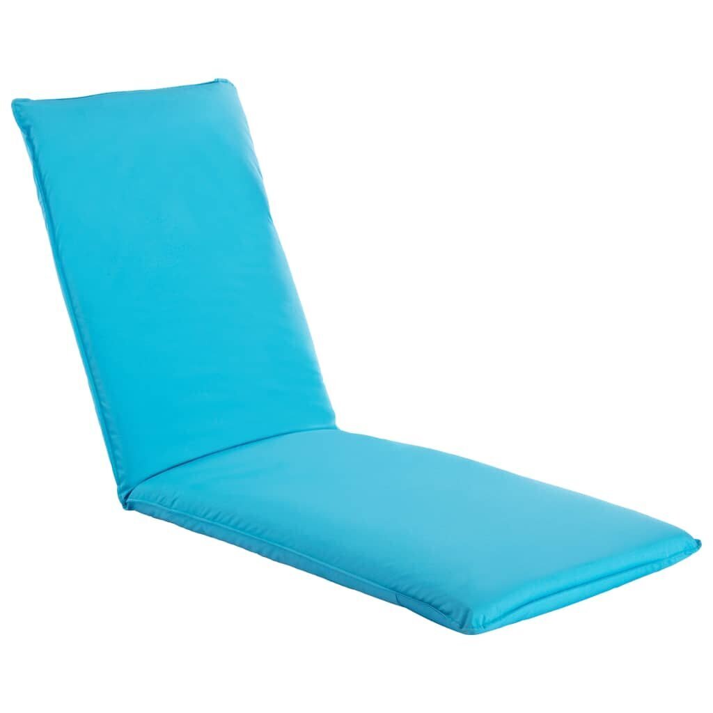 Saliekams sauļošanās zvilnis vidaXL, zils cena un informācija | Sauļošanās krēsli | 220.lv