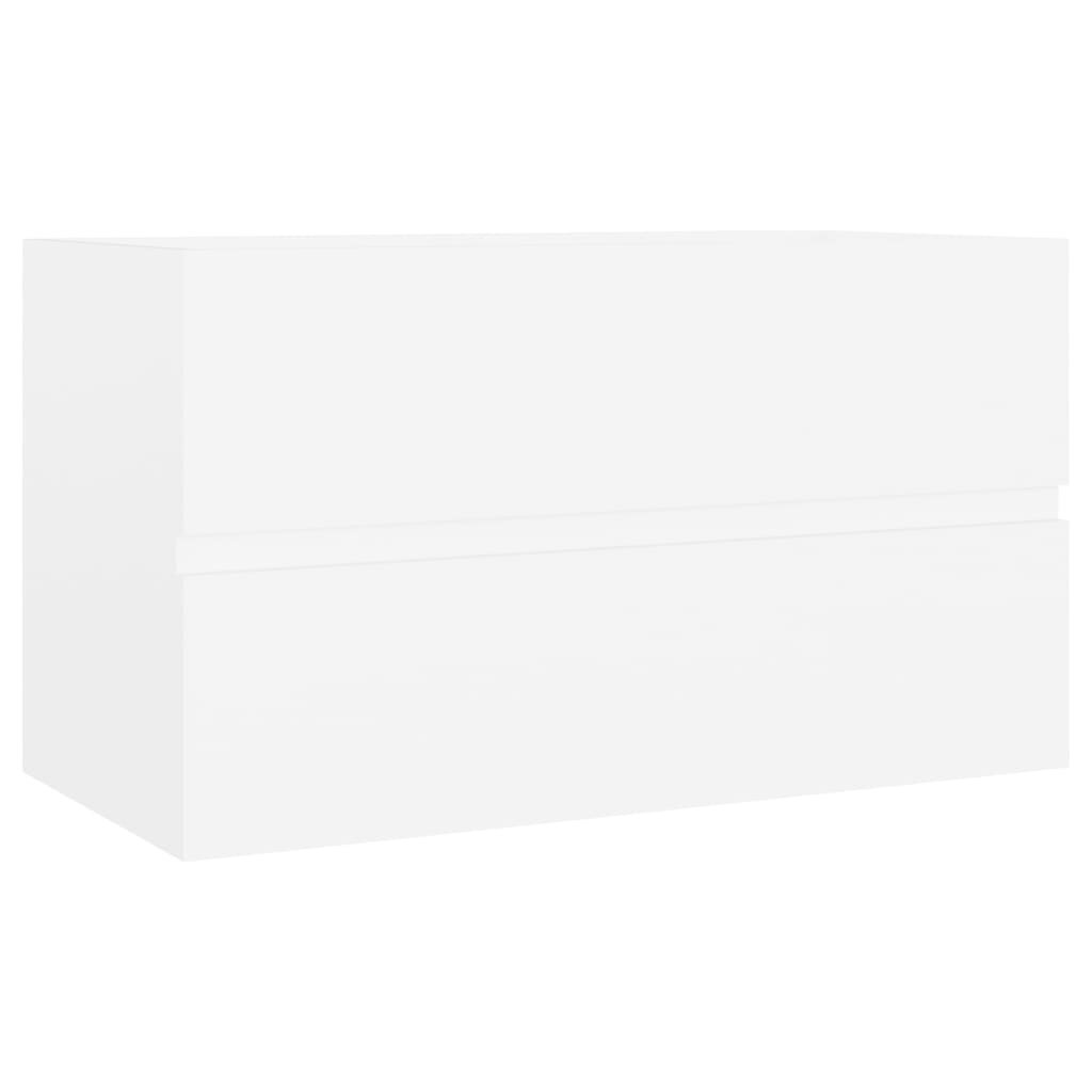 Izlietnes skapītis vidaXL, 80x38.5x45 cm, balts cena un informācija | Vannas istabas skapīši | 220.lv