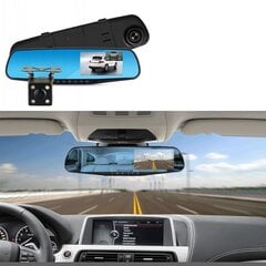 Mašīnas spogulis ar ekrānu, videoreģistrators ar priekšējo un aizmugurējo kameru Full HD cena un informācija | Nav norādīts Auto preces | 220.lv