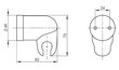 Dušas galviņas turētājs RUBINETA Rondo cena un informācija | Aksesuāri jaucējkrāniem un dušai | 220.lv