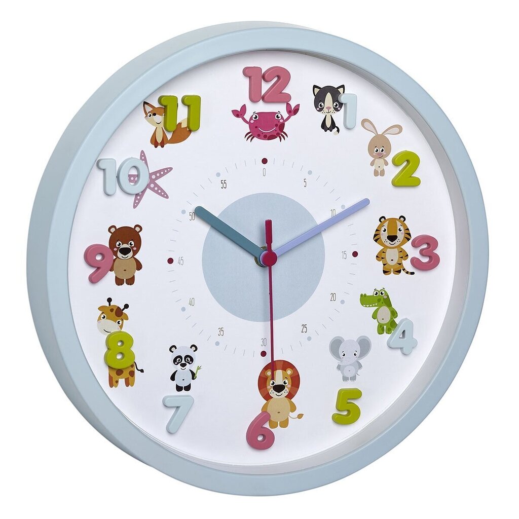 Sienas pulkstenis bērniem TFA Little Animals цена и информация | Pulksteņi | 220.lv