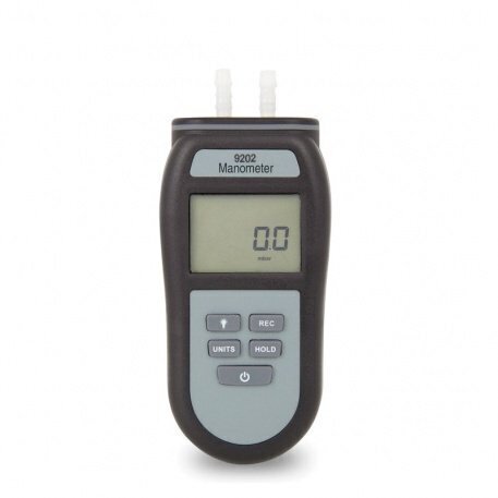Digitālais diferenciālais spiediena mērītājs-manometrs ETI 9202 cena un informācija | Mitruma, temperatūras, pH, ORP mērītāji | 220.lv