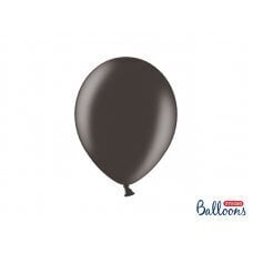 Воздушные шары Strong Balloons 27см, черный металлик (1 шт. / 50 шт.) цена и информация | Шарики | 220.lv