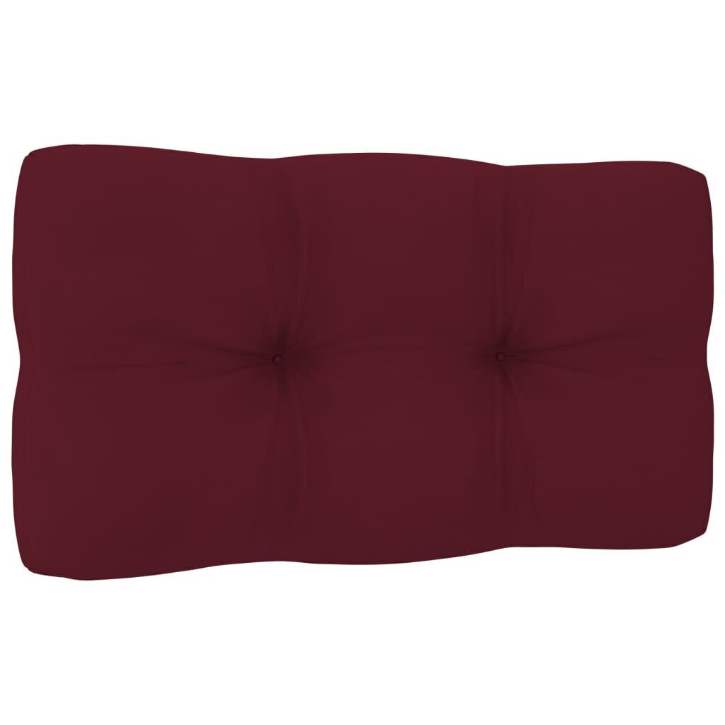 Spilveni dīvānam no paletēm, 2 gab., vīna sarkani cena un informācija | Krēslu paliktņi | 220.lv