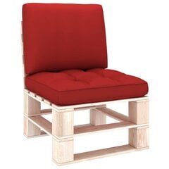 Spilveni dīvānam no paletēm, 2 gab., sarkani cena un informācija | Krēslu paliktņi | 220.lv