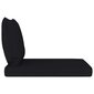Palešu dīvānu matrači vidaXL, 2 gab., melni cena un informācija | Krēslu paliktņi | 220.lv