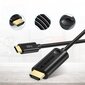 Kabelis Choetech unidirectional adapter cable USB Type C adapter (male) to HDMI 2.0 (male) 4K 60Hz 1.8m (CH0019) cena un informācija | Savienotājkabeļi | 220.lv