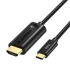 Однонаправленный кабель-адаптер - переходник с USB Type C Choetech (штекер) на HDMI 2.0 (штекер) 4K 60 Гц 1.8 м, черный (CH0019) цена и информация | Кабели для телефонов | 220.lv
