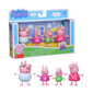 PEPPA PIG Rotaļu komplekts Ģimene, 4gab цена и информация | Rotaļlietas meitenēm | 220.lv