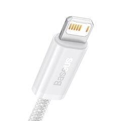 Telefona vads Baseus Dynamic cable USB to Lightning, 2.4A, 1m, balts цена и информация | Кабели для телефонов | 220.lv