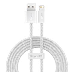 Telefona vads Baseus Dynamic cable USB to Lightning, 2.4A, 1m, balts цена и информация | Кабели для телефонов | 220.lv