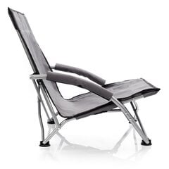 Salokāms pludmales krēsls Meteor Coast, pelēks cena un informācija | Tūrisma mēbeles | 220.lv