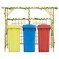 vidaXL dārza pergola 3 atkritumu tvertnēm, impregnēts priedes koks cena un informācija | Dārza dekori | 220.lv