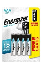 Батарейки Energizer Max Plus AAA 2400 LR03 B3+1 1.5В Alkaline цена и информация | Батарейки | 220.lv