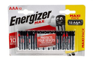 Energizer AAA 12gab. cena un informācija | Energizer Mājai un remontam | 220.lv