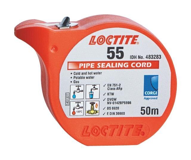 LOCTITE 55 Cauruļu un vītņu blīvēšanas aukla 50m цена и информация | Rokas instrumenti | 220.lv