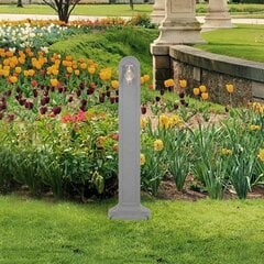 vidaXL dārza kolonna ar jaucējkrānu, gaiši pelēka, akmens izskats цена и информация | Оборудование для полива | 220.lv