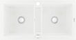 Granīta virtuves izlietne Mexen Mario ar jaucējkrānu un sifonu, White cena un informācija | Virtuves izlietnes | 220.lv