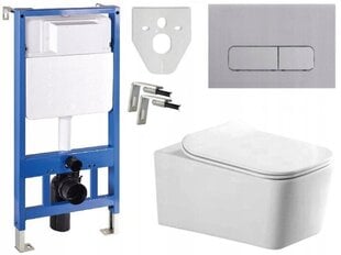 WC komplekts Mexen 5in1 Fenix Slim ar tualetes podu York Rimless Slim cena un informācija | Tualetes podi | 220.lv