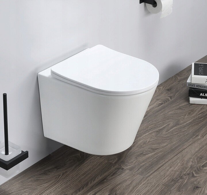 WC komplekts Mexen 5in1 Fenix Slim ar tualetes podu Rico Rimless Slim, White mat cena un informācija | Tualetes podi | 220.lv