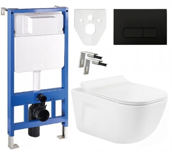 WC komplekts Mexen 5in1 Fenix Slim ar tualetes podu Margo Rimless Slim cena un informācija | Tualetes podi | 220.lv