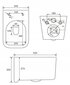 WC komplekts Mexen 5in1 Fenix Slim ar tualetes podu Elis Rimless Slim cena un informācija | Tualetes podi | 220.lv