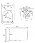 WC komplekts Mexen 5in1 Fenix Slim ar tualetes podu Elis Rimless Slim cena un informācija | Tualetes podi | 220.lv
