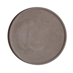 Apaļa betona paplāte svecēm Grey, 27 cm cena un informācija | Interjera priekšmeti | 220.lv