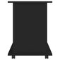 vidaXL Plaukts ar riteņiem, melnas krāsas, 60x45x60cm, MDP цена и информация | Skapīši viesistabai | 220.lv