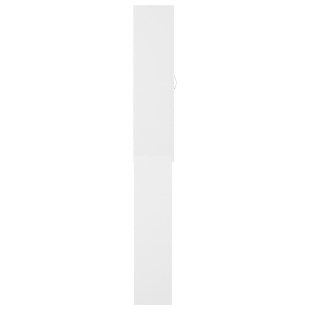 vidaXL Veļasmašīnas plaukts, baltas krāsas, 64x25,5x190 cm цена и информация | Vannas istabas skapīši | 220.lv
