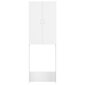 vidaXL Veļasmašīnas plaukts, baltas krāsas, 64x25,5x190 cm cena un informācija | Vannas istabas skapīši | 220.lv