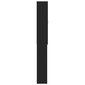 vidaXL Veļasmašīnas plaukts, melnas krāsas, 64x25,5x190 cm cena un informācija | Vannas istabas skapīši | 220.lv