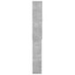vidaXL Veļasmašīnas plaukts, betona pelēkas krāsas, 64x25,5x190 cm cena un informācija | Vannas istabas skapīši | 220.lv