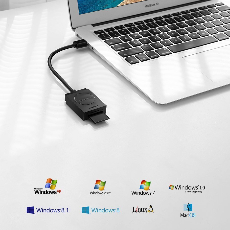 Ugreen, USB 3.0 SD / micro SD cena un informācija | Savienotājkabeļi | 220.lv