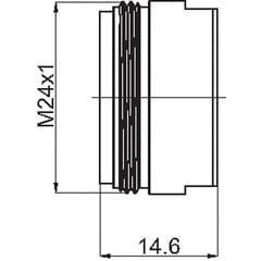 Аэратор M24x1 Spider Q13, 636705 RUBINETA цена и информация | Аксессуары для душа, смесителей | 220.lv